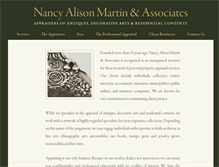 Tablet Screenshot of nancymartinappraisals.com